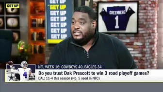 Dak Prescott will have to win 3️⃣ road playoff games...Can he do it ⁉️ | Get Up