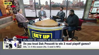 Dak Prescott will have to win 3️⃣ road playoff games...Can he do it ⁉️ | Get Up