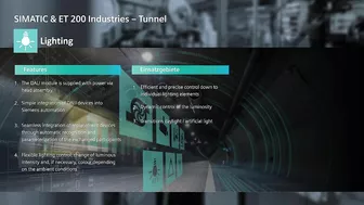 SIMATIC in tunnels: Individual and flexible lighting control