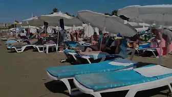 Walk Beach Kallithea Halkidiki Greece Bikini 4k #beachwalk #bikini