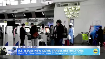 US imposes new COVID travel restrictions on arrivals from China l GMA