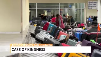 Teacher helps people find missing luggage amid holiday travel chaos