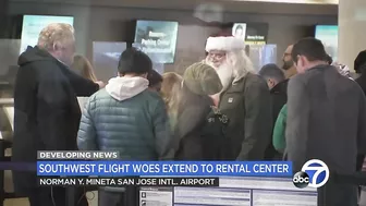 Southwest travel woes continue at California airport as travelers desperate for rental cars