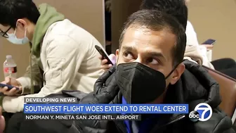 Southwest travel woes continue at California airport as travelers desperate for rental cars