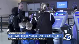 Southwest travel woes continue at California airport as travelers desperate for rental cars