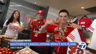 Southwest travel chaos impacting New Year's Eve plans for 49ers-Raiders fans heading to Las Vegas