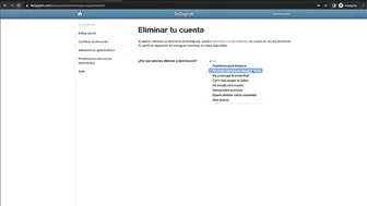 Cómo ELIMINAR mi cuenta de INSTAGRAM