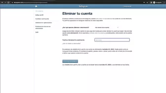 Cómo ELIMINAR mi cuenta de INSTAGRAM