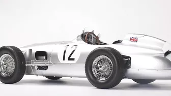 Agora Models Presents the 1:8 Scale Stirling Moss 1955 Mercedes W196R Silver Arrow