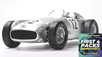 Agora Models Presents the 1:8 Scale Stirling Moss 1955 Mercedes W196R Silver Arrow