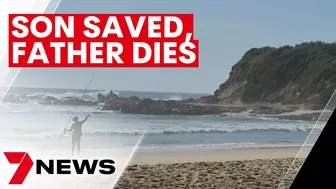 Off-duty police officer dies rescuing his son at Bogola Beach, near Narooma | 7NEWS