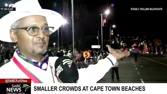 Smaller crowds at Cape Town beaches