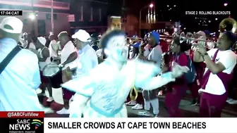 Smaller crowds at Cape Town beaches