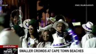 Smaller crowds at Cape Town beaches