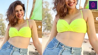 Shraddha Das In New Yellow Bikini