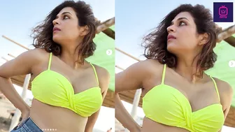 Shraddha Das In New Yellow Bikini