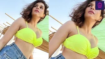 Shraddha Das In New Yellow Bikini