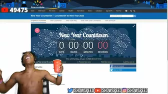 iShowSpeed Celebrates New Year On Stream ????