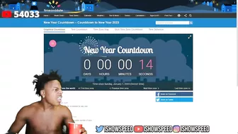 iShowSpeed Celebrates New Year On Stream ????