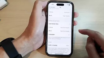 iPhone 14/14 Pro Max: How to Set Apple TV To Stream/Download via Wifi To Use High Quality/Data Saver
