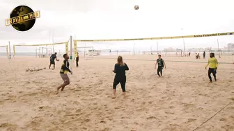 Joe & Stephen Mangan take on the experts at football volleyball | Travel Man