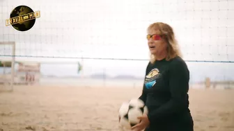 Joe & Stephen Mangan take on the experts at football volleyball | Travel Man