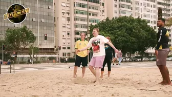 Joe & Stephen Mangan take on the experts at football volleyball | Travel Man