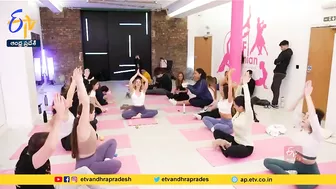 Yoga With Pets | Pet Lovers in Britain | పెంపుడు శునకాలతోనే యోగా చేస్తున్న బ్రిటన్‌వాసులు