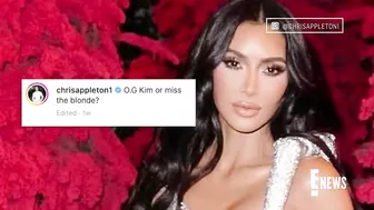 Kim Kardashian Showcases Her Natural Hair on TikTok | E! News