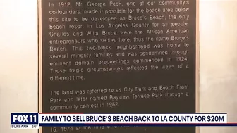 Family to sell Bruce's Beach back to LA County for $20M