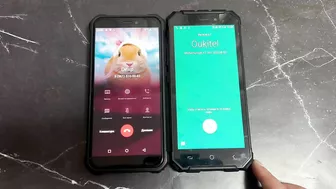 Two Waterproof Phones Incoming Call Oukitel Vs Dexp Gues Models