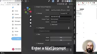 Dream Textures Project for Blender - Stable Diffusion Plug-in for 3D Modeling Textures