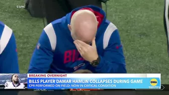 NFL game suspended after Bills player collapses on field l GMA