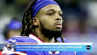 NFL game suspended after Bills player collapses on field l GMA