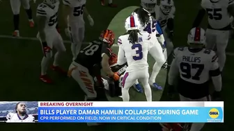 NFL game suspended after Bills player collapses on field l GMA