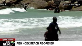 Fish Hoek beach re-opens, parts of Gordons Bay beach remain closed