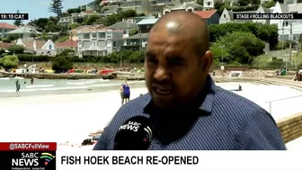 Fish Hoek beach re-opens, parts of Gordons Bay beach remain closed