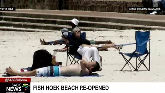 Fish Hoek beach re-opens, parts of Gordons Bay beach remain closed