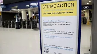 More travel misery for UK commuters as rail strikes continue