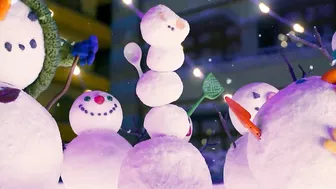 Dancing Snowmen | Rilakkuma and Kaoru | Clip | Netflix Anime