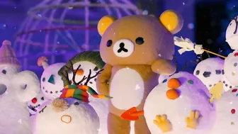 Dancing Snowmen | Rilakkuma and Kaoru | Clip | Netflix Anime