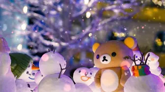 Dancing Snowmen | Rilakkuma and Kaoru | Clip | Netflix Anime