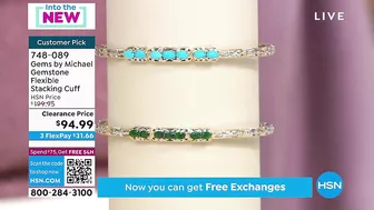 Gems by Michael Gemstone Flexible Stacking Cuff