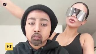 North TRANSFORMS Into Dad Kanye West Alongside Kim Kardashian on TikTok