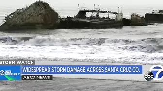 Storm cleanup in Santa Cruz Co. as beach towns brace for more storms on the way in NorCal