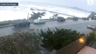 Timelapse: Seacliff State Beach Pier decimated by waves