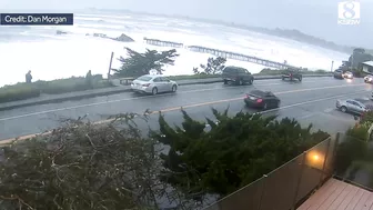 Timelapse: Seacliff State Beach Pier decimated by waves