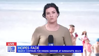 Desperate search for missing swimmer at treacherous Melbourne beach | 9 News Australia