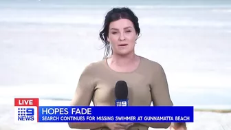 Desperate search for missing swimmer at treacherous Melbourne beach | 9 News Australia