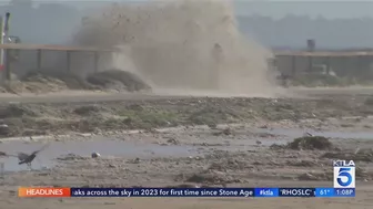 Video: Huntington Beach bicyclist swamped by spray from CalTrans truck